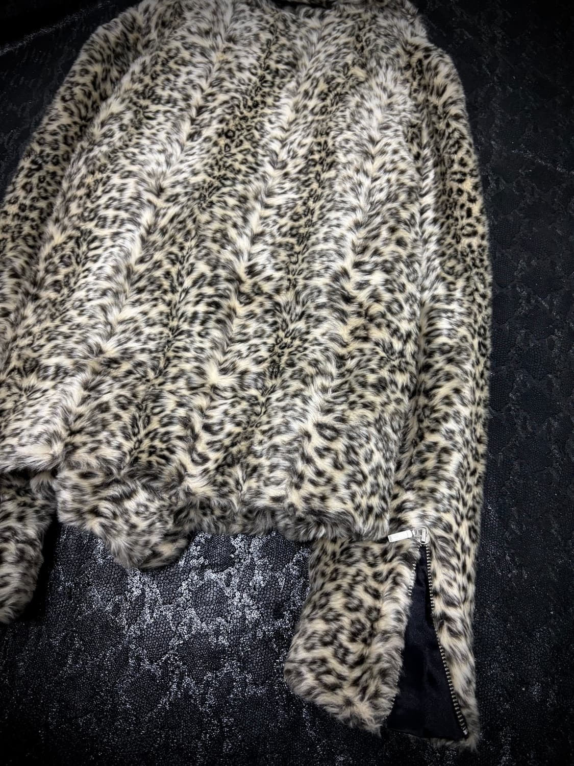 Y2K&Gyaru Mood Leopard Fleece Rider Side 상품이미지6