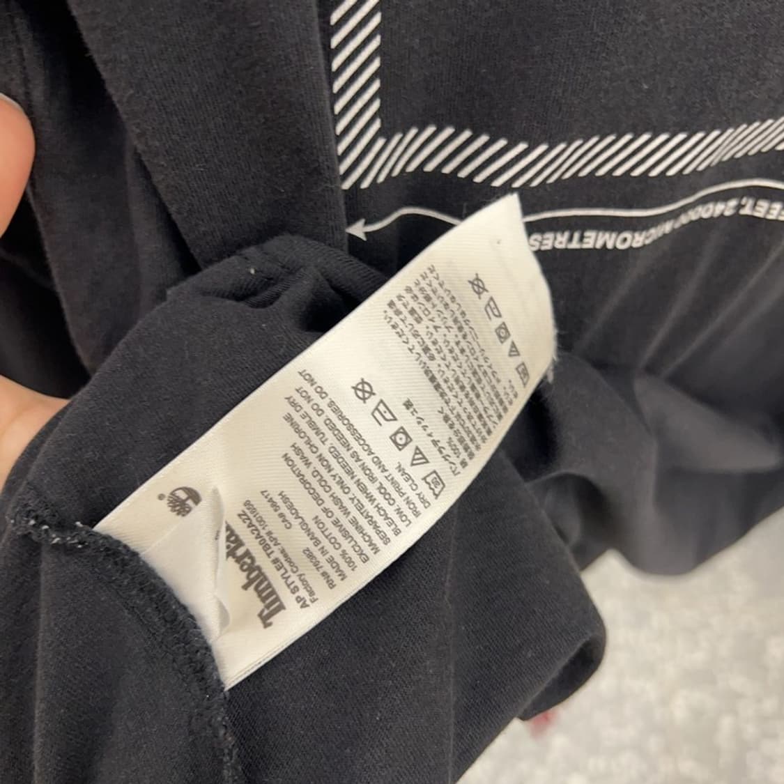 팀버랜드 백로고 프린팅 롱슬리브 긴팔티 90 C05112  상품이미지4