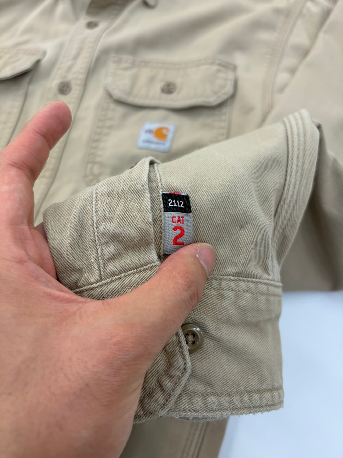 Carhartt FR 워크 셔츠 베이지 상품이미지4