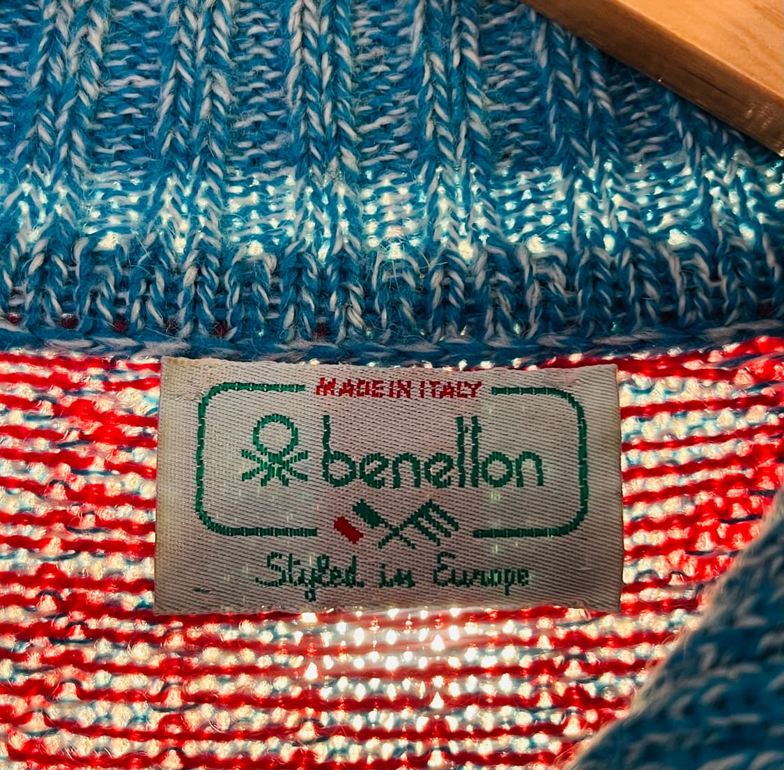 베네통 패턴 니트 가디건 (42 / 이탈리아제) 상품이미지3