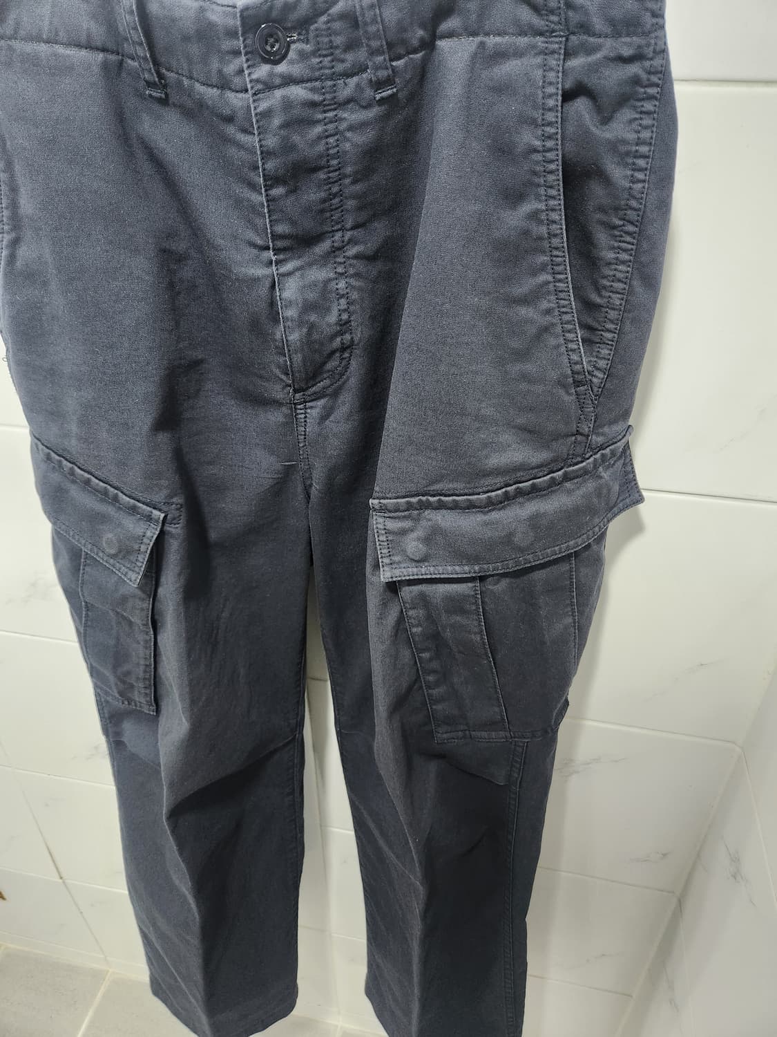 포터리 가먼트 워시드 카고 팬츠 네이비 1사이즈 상품이미지1