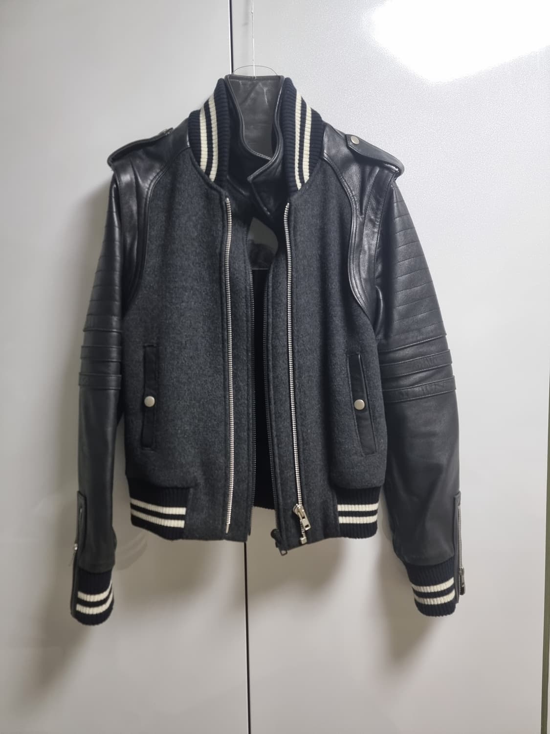 206옴므 최고가 컬렉션 양가죽 스타디움 바시티 상품이미지10