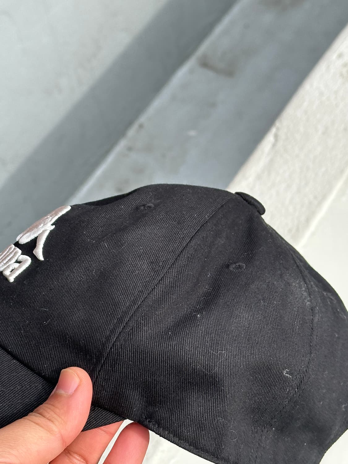 [F] 카파 로고 블랙 볼캡 모자 상품이미지5