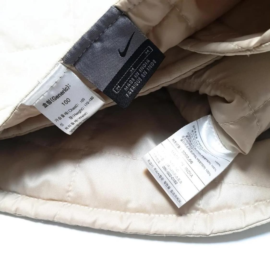 나이키 02's 올드스쿨 브이넥 누빔 경량 패딩 조끼 상품이미지6