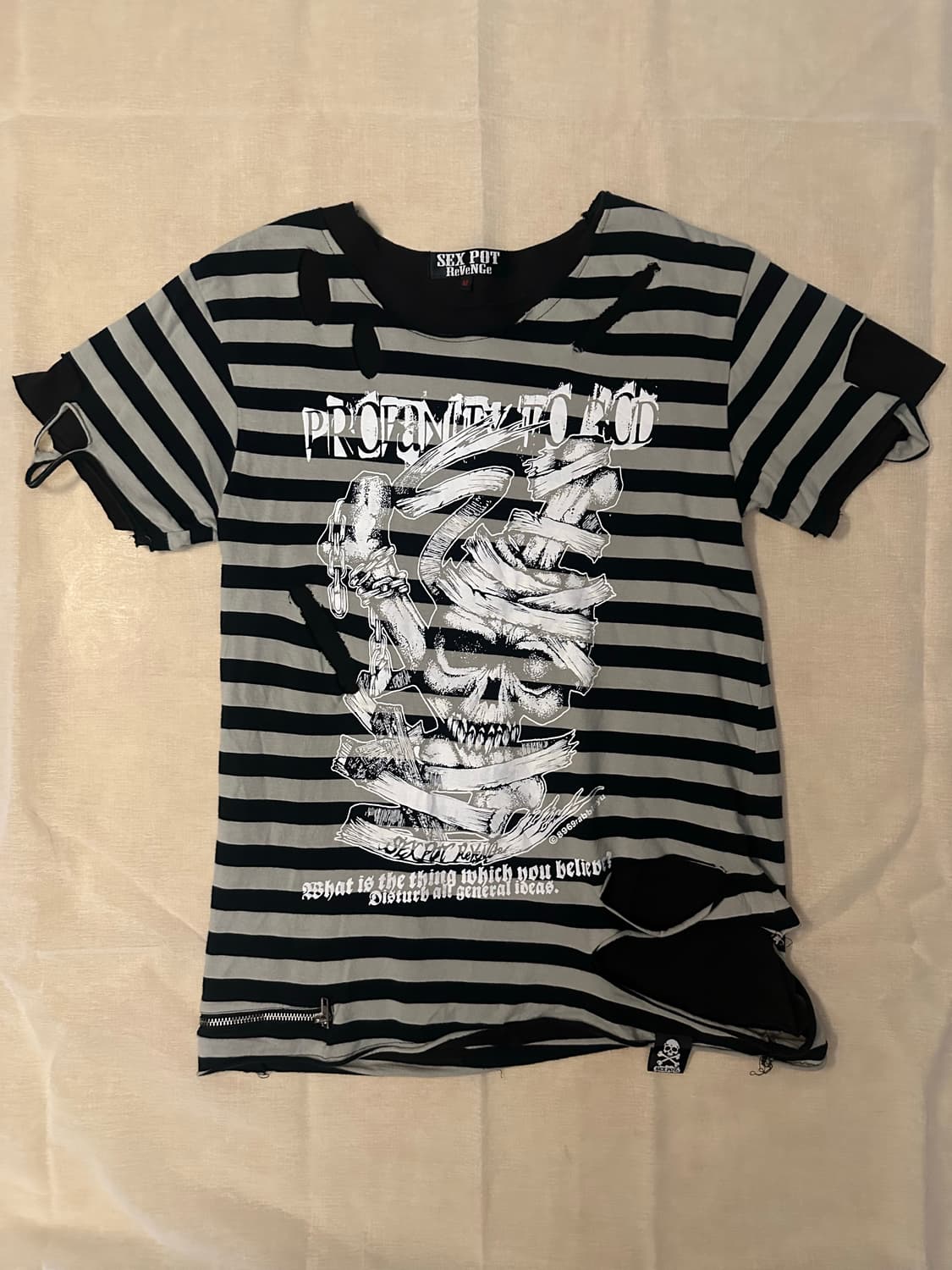“sexpot revenge“punk grunge short sleeve 상품이미지1