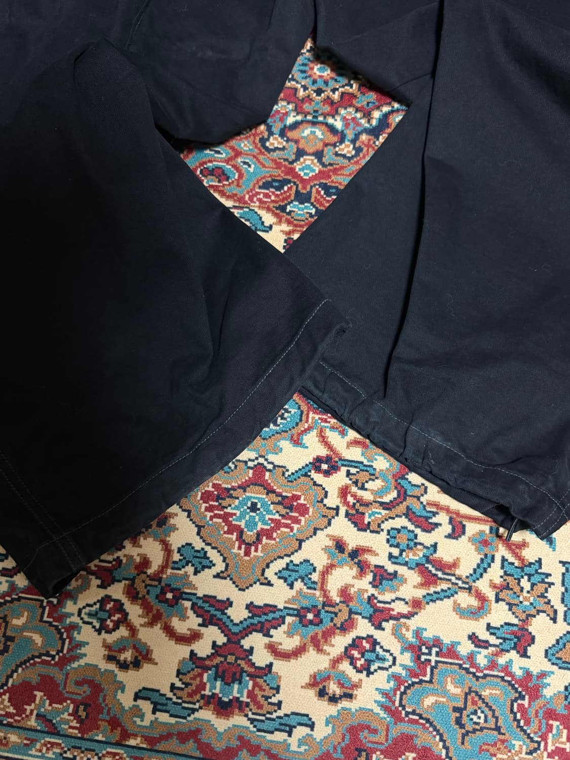 인템포무드 뉴하운 커브드 팬츠 블랙 L 상품이미지3