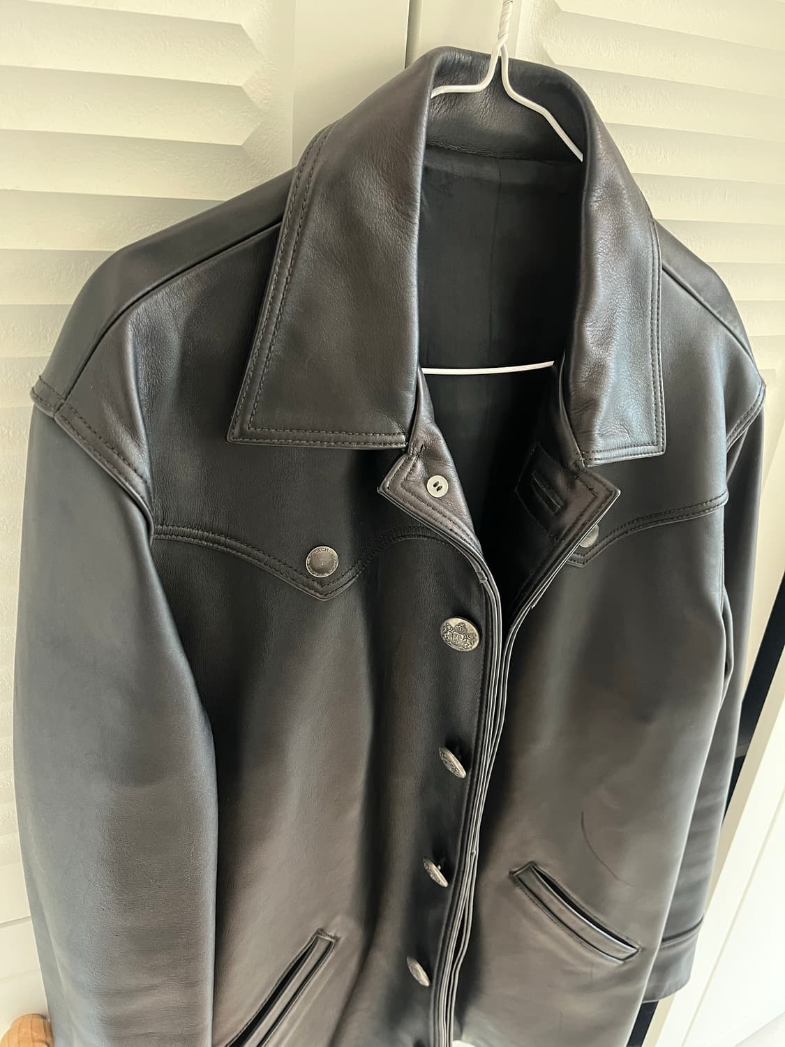 빈티지 웨스턴 요크 카우레더 코트 100사이즈 상품이미지2