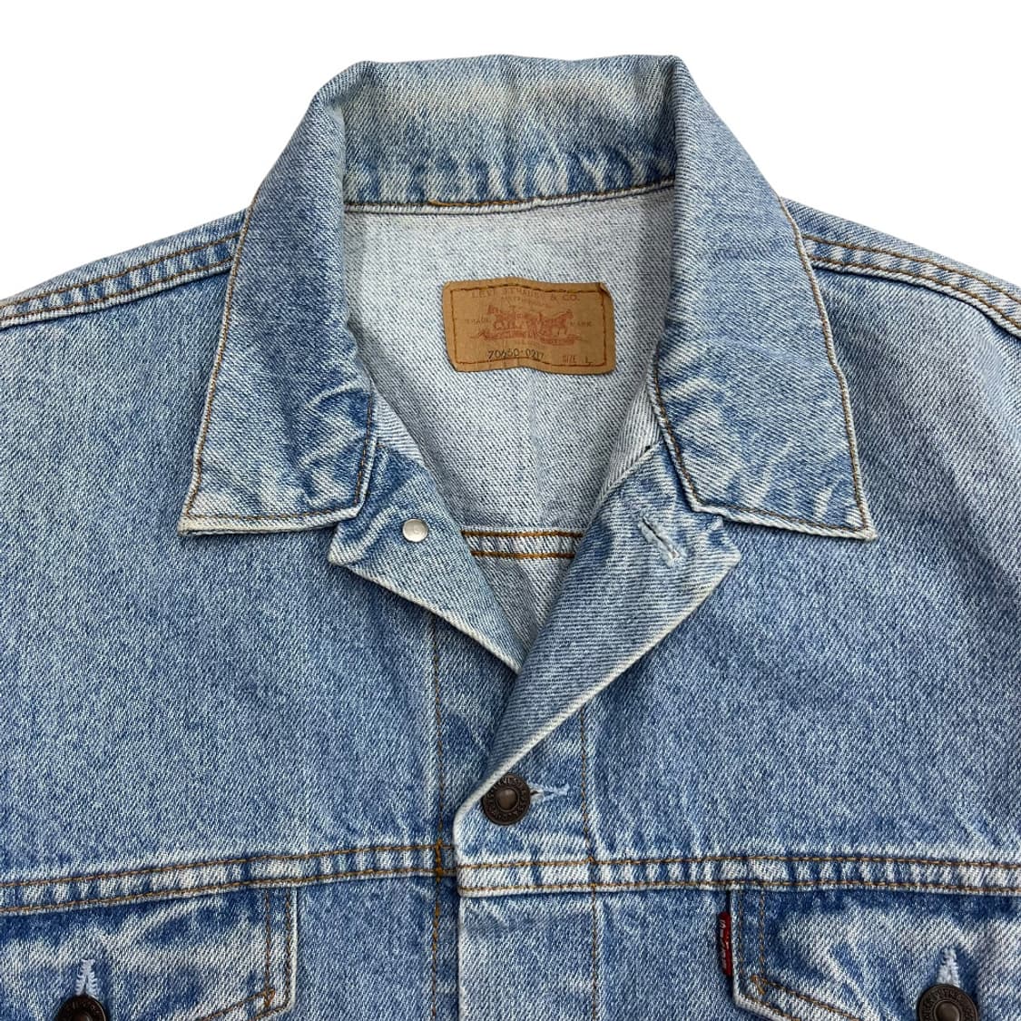 90s 3세대 리바이스 연청 트러커 자켓 L 상품이미지4