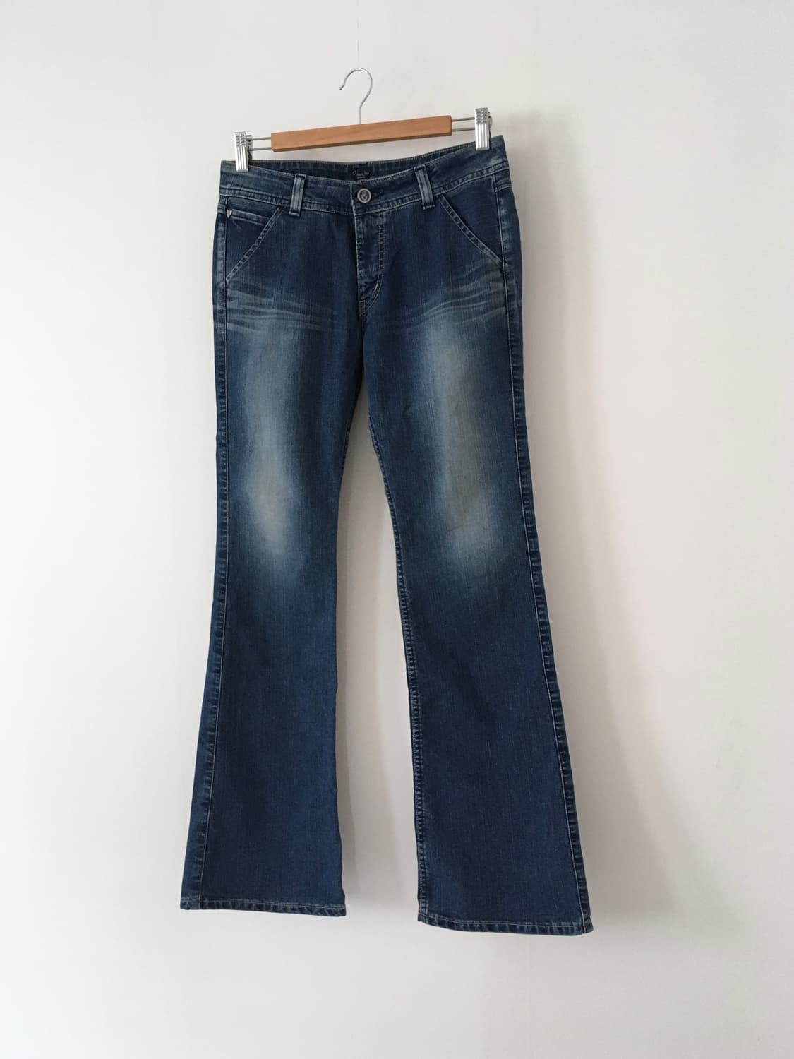 washing blue bootscut jeans 상품이미지4