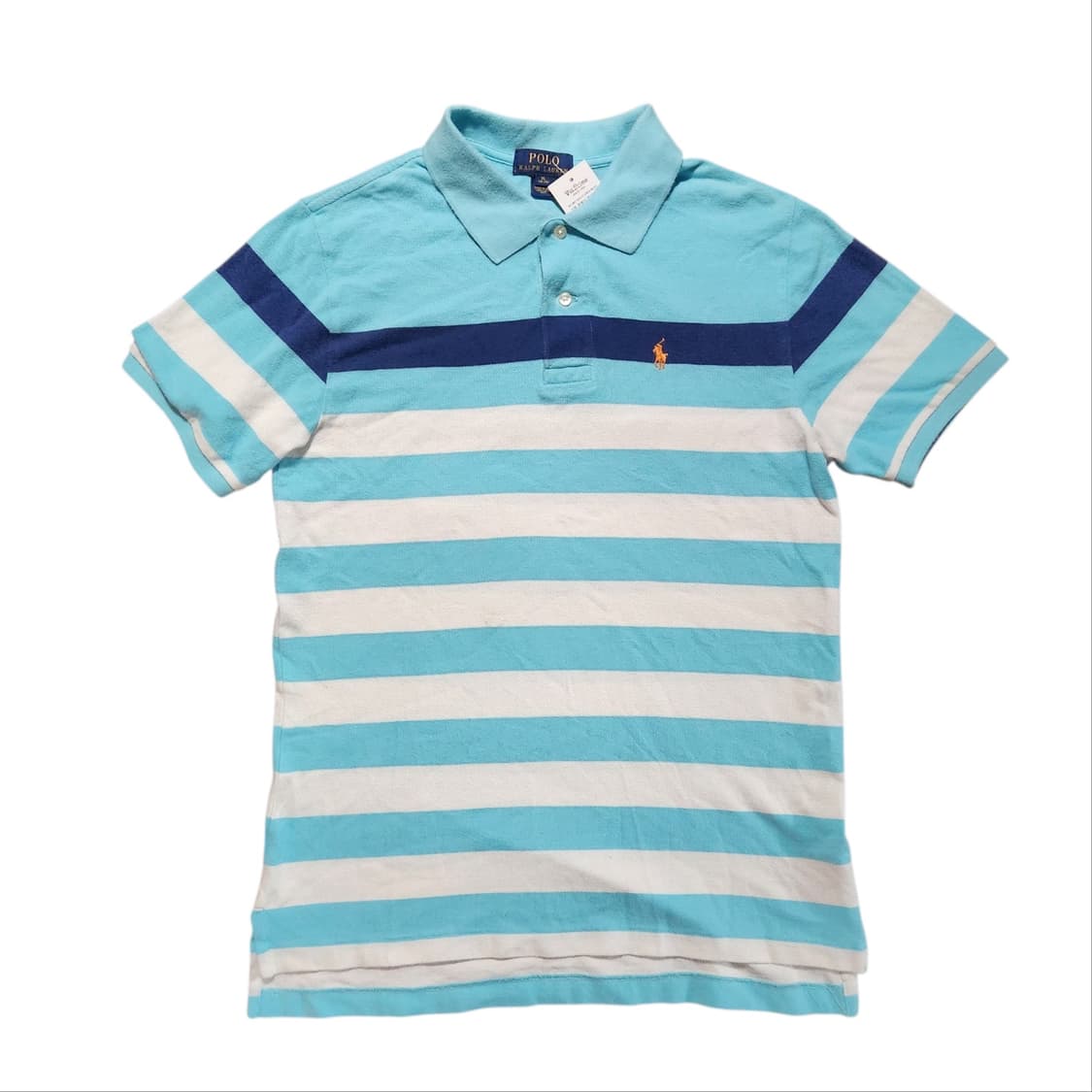 폴로 랄프로렌 가로 스트라이프 패턴 카라 티셔츠 반팔 (XL) 상품이미지1