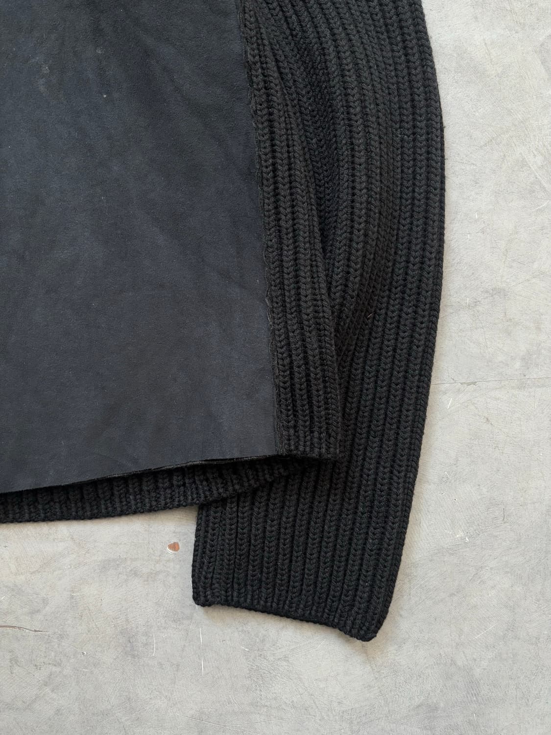 Armani Exchange 아르마니 익스체인지 블랙 퍼 니트 집업 상품이미지6