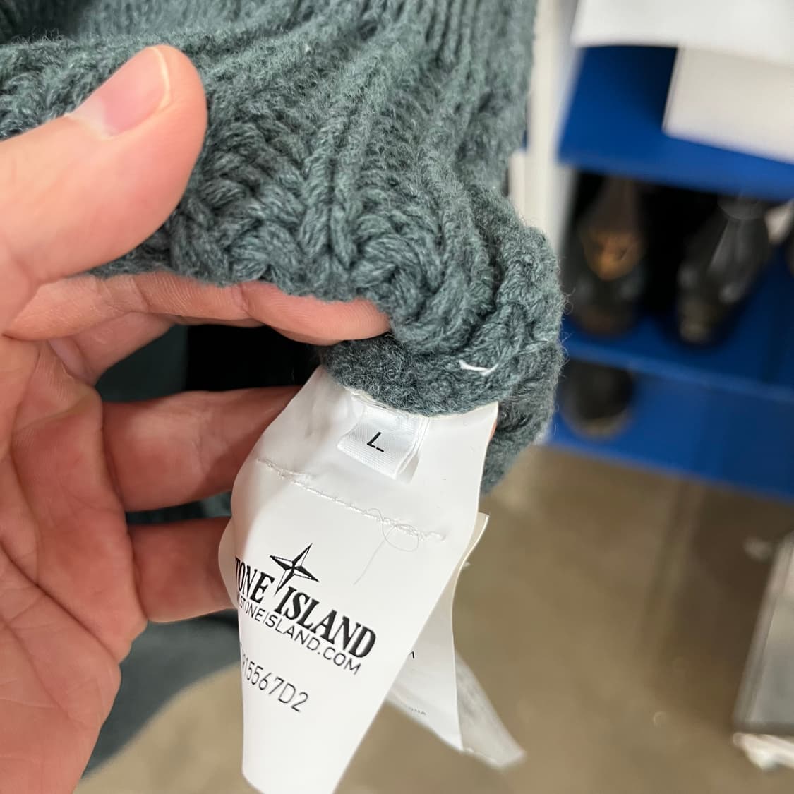 스톤아일랜드 헤비울 가디건 L 상품이미지5