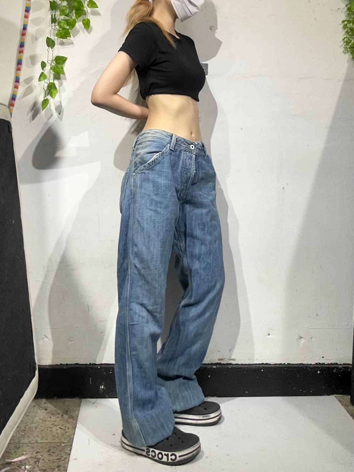 디젤 와이드 연청 데님 팬츠  상품이미지1