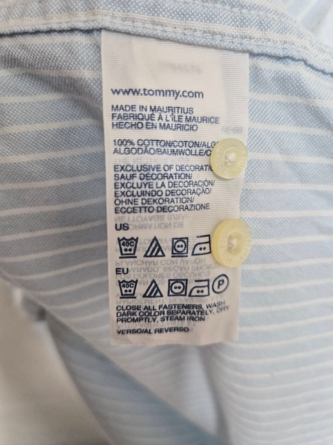 타미힐피거타미힐피거Tommy 옥스포드 스트라이프 셔츠 XL - S372 상품이미지5