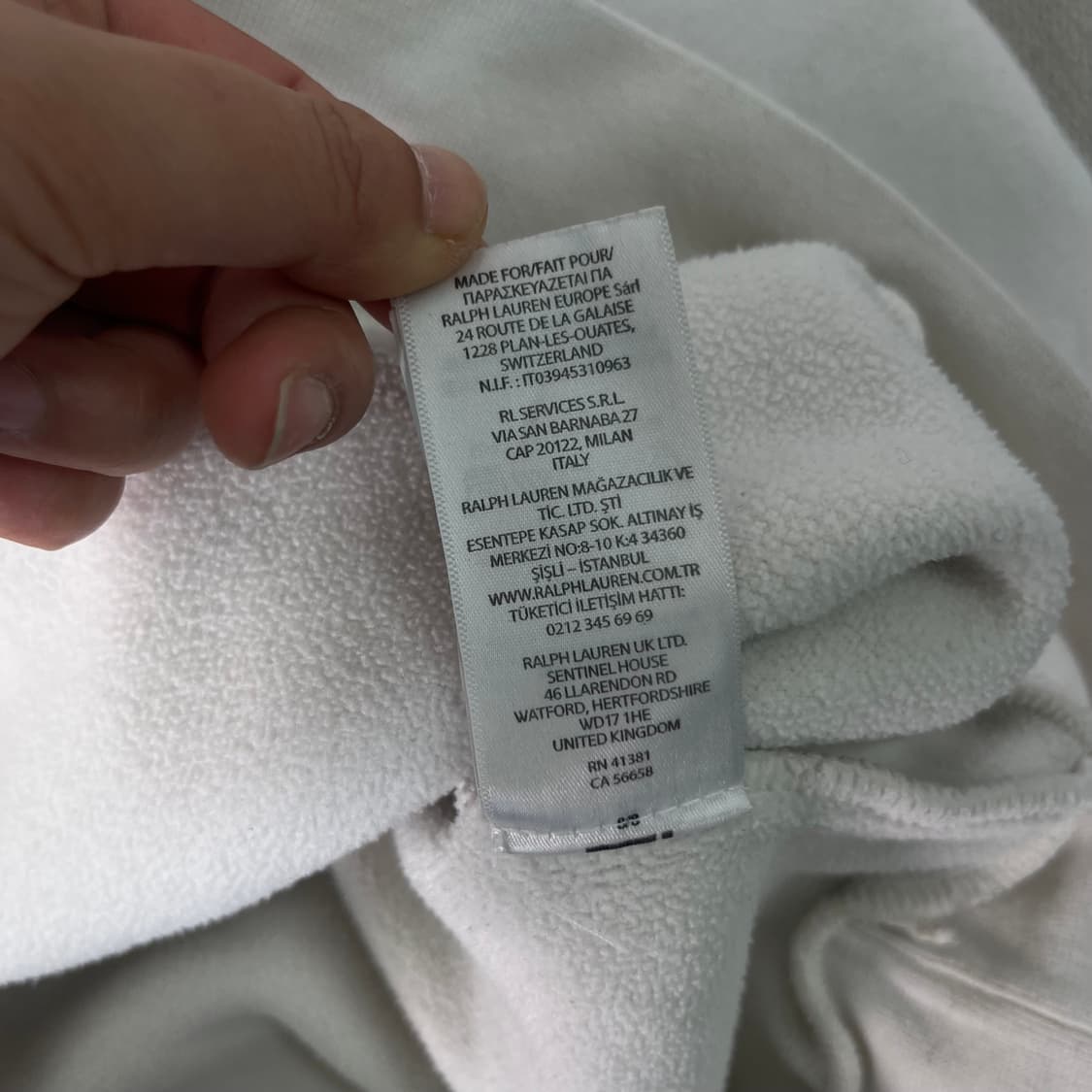 105 폴로랄프로렌 스몰포니 화이트 맨투맨  상품이미지6