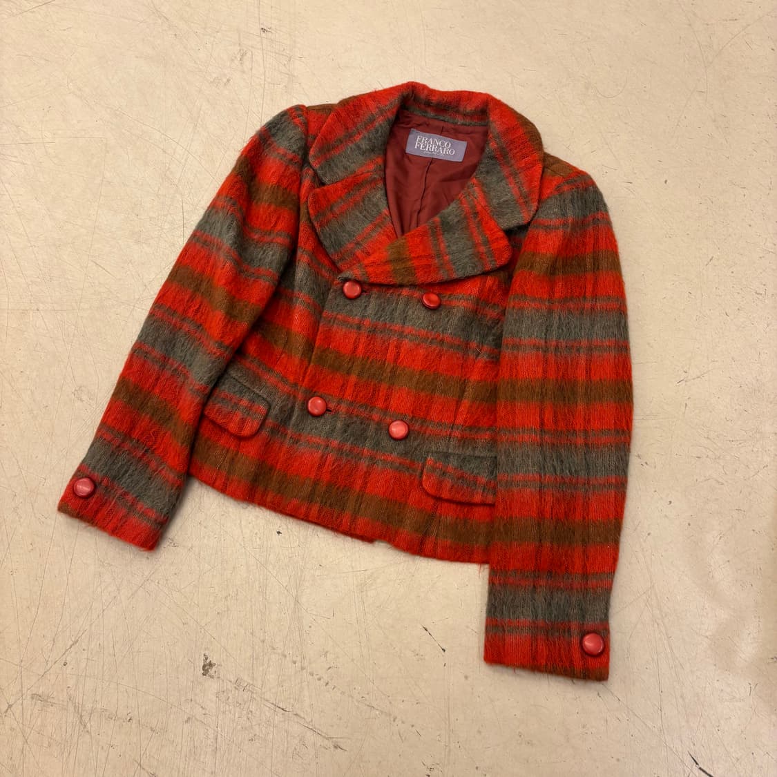 프랑코페라로 재팬 체크 모직 자켓 상품이미지1
