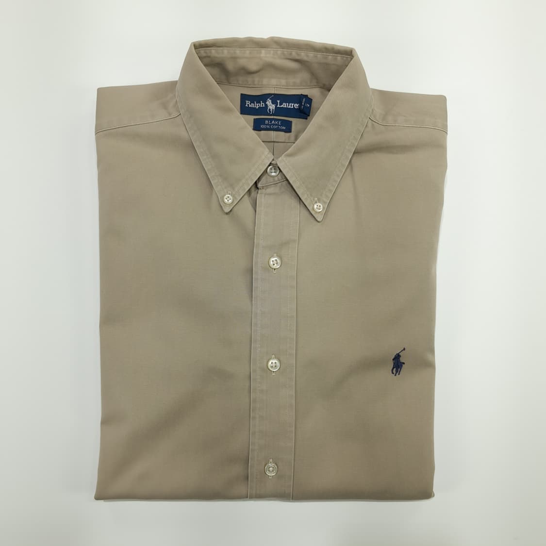 CN762 L 폴로 랄프로렌 베이지 긴팔 셔츠 남방 상품이미지8