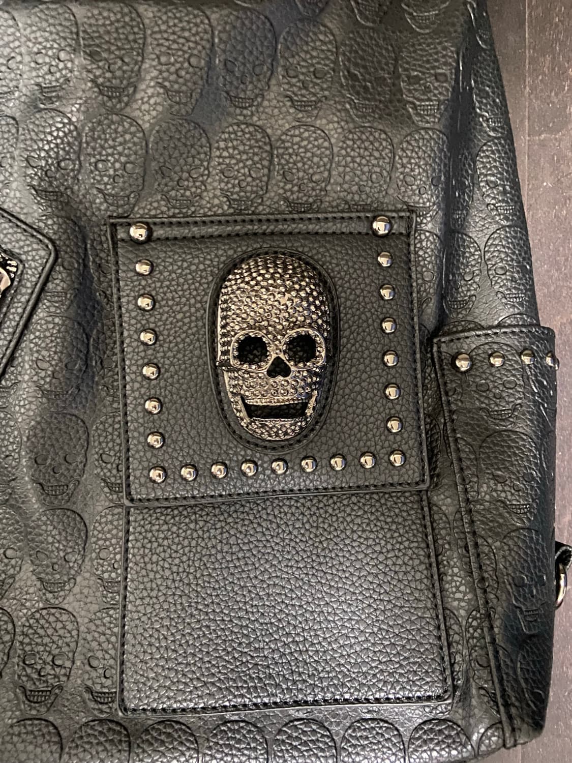 해골 펑크 가방 상품이미지2