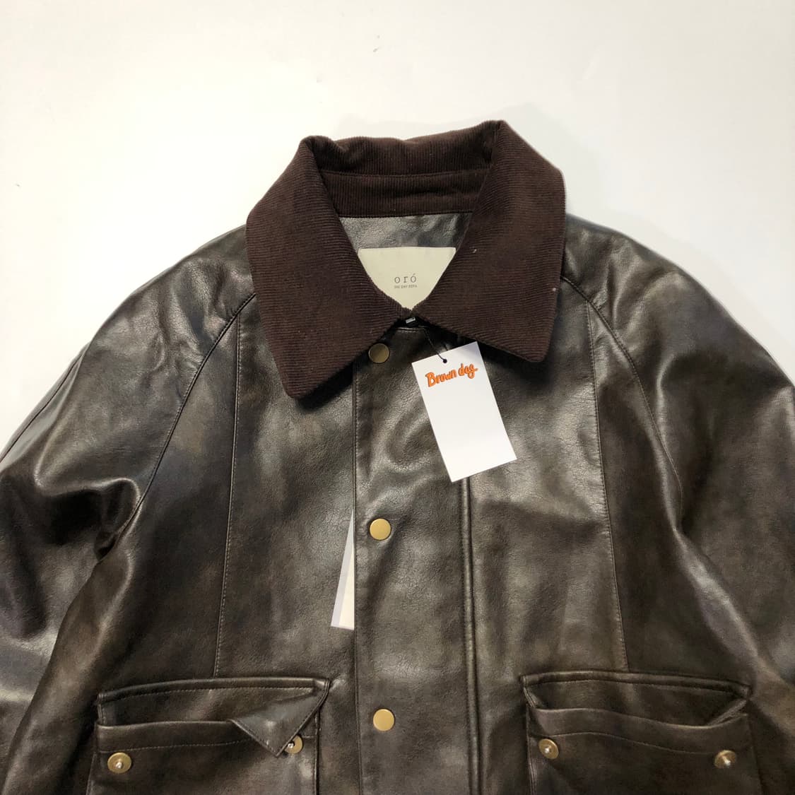 오로 레더자켓 상품이미지3