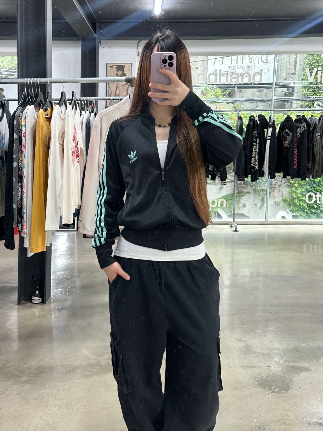 아디다스 민트블랙 트랙탑 져지 상품이미지3