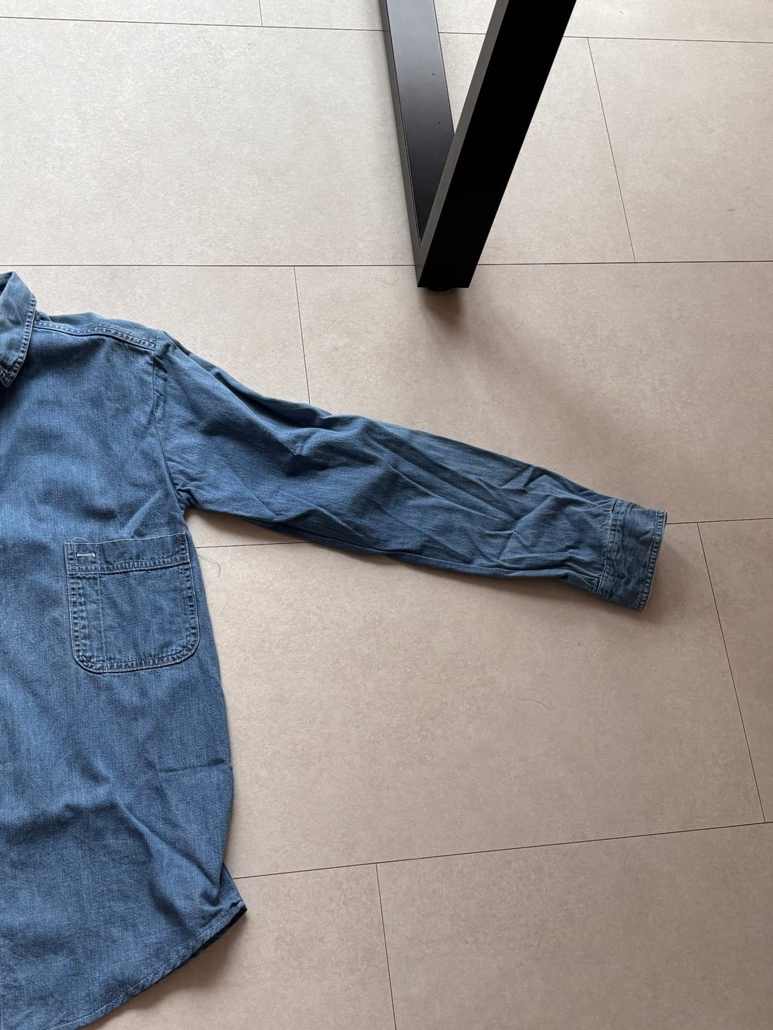 90s Vintage Marlboro Denim Shirts XL 상품이미지3