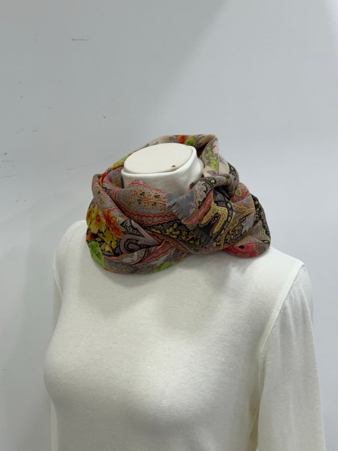 에트로 울 실크 숄 상품이미지5