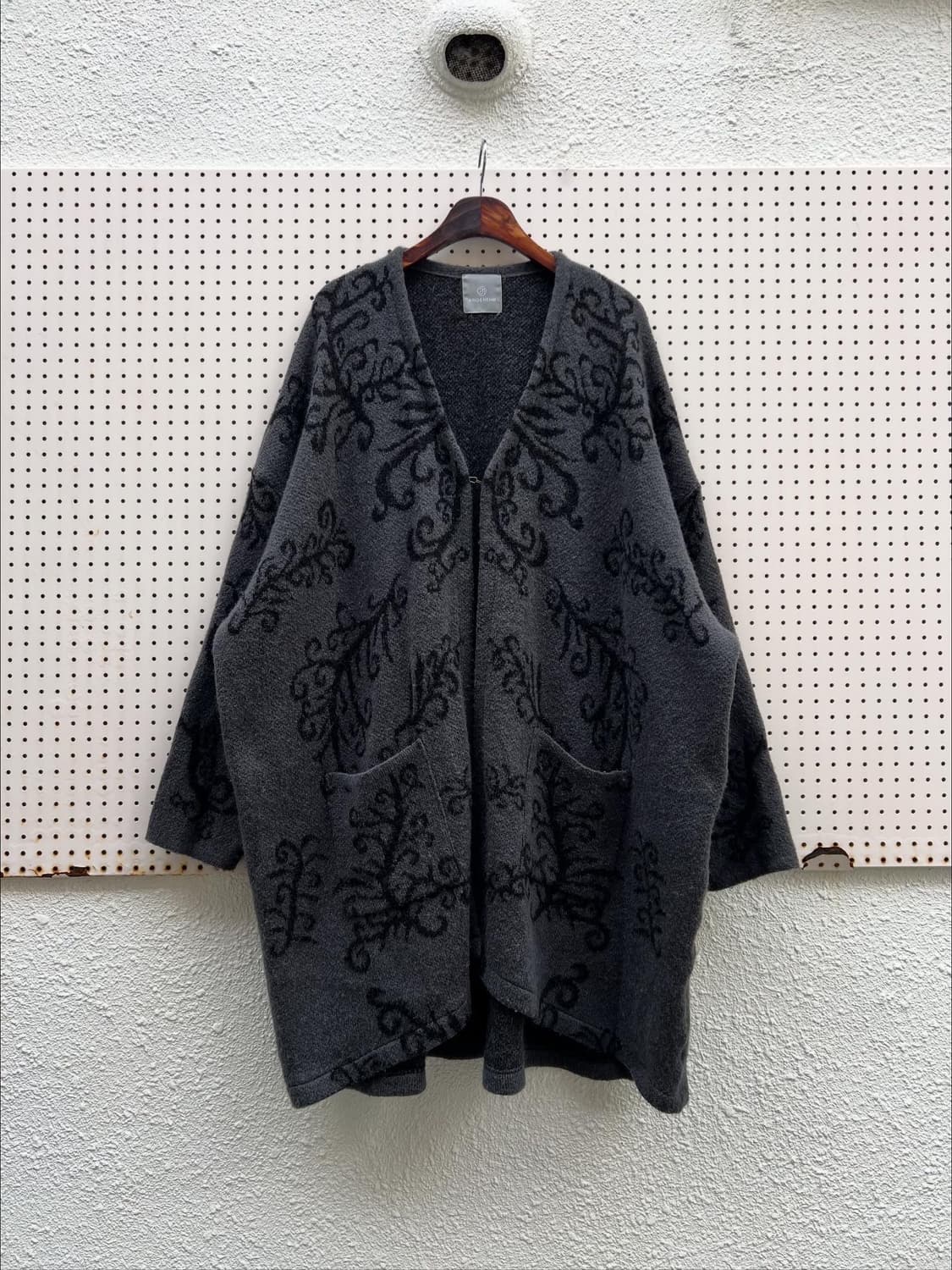 ANGENEHM JAPAN MADE PATTERN 니트 로브 코트 상품이미지1