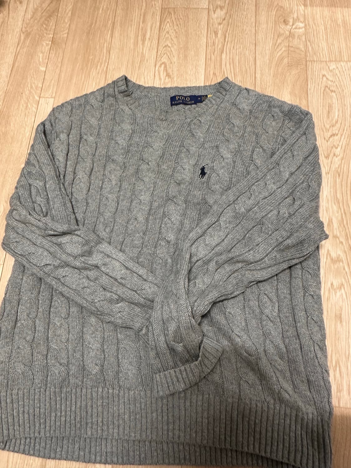 폴로 회색 니트 m사이즈 상품이미지1