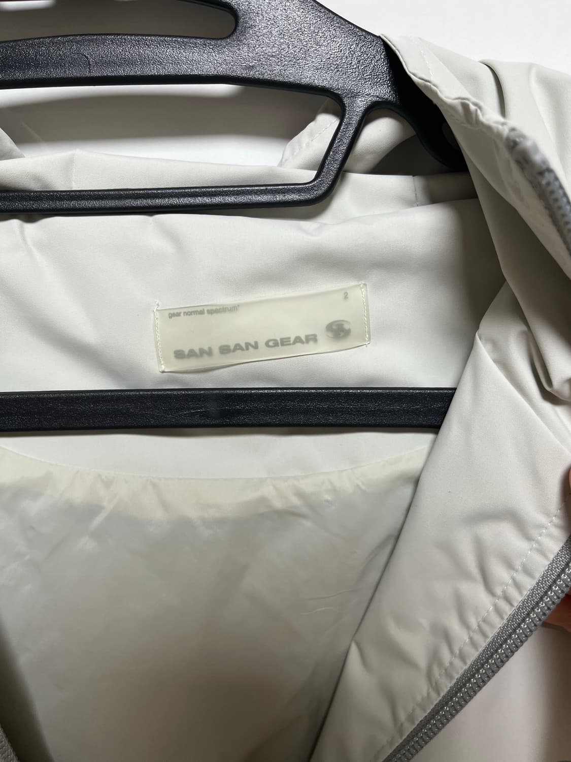 산산기어 지퍼자켓 오프화이트 상품이미지4