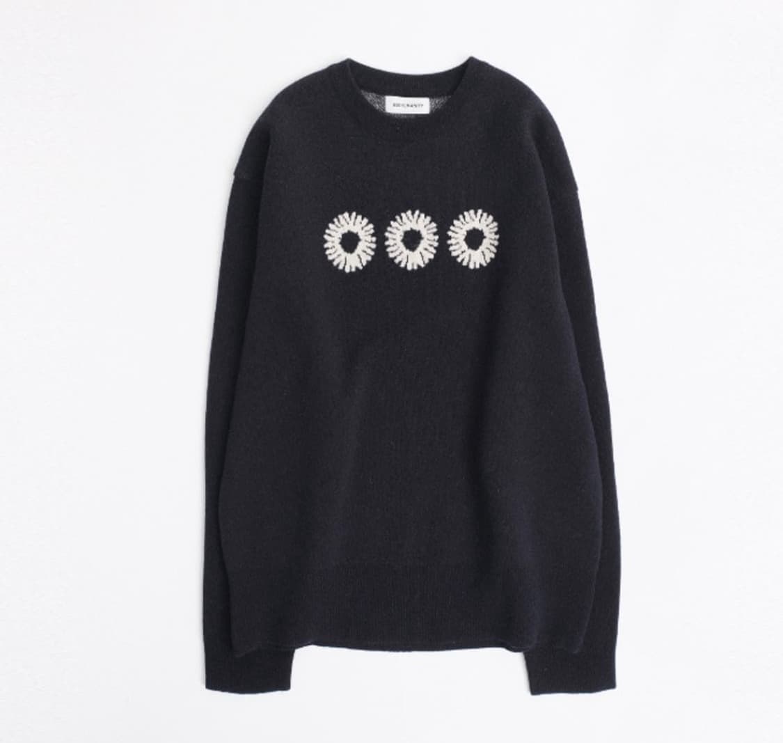 (미개봉 새상품)999휴머니티 크루넥 니트 네이비 1사이즈 상품이미지1