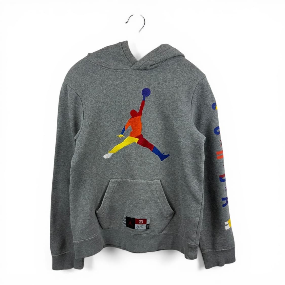 (L) 나이키 키즈/우먼스 조던 DNA 후드 티 그레이 상품이미지1