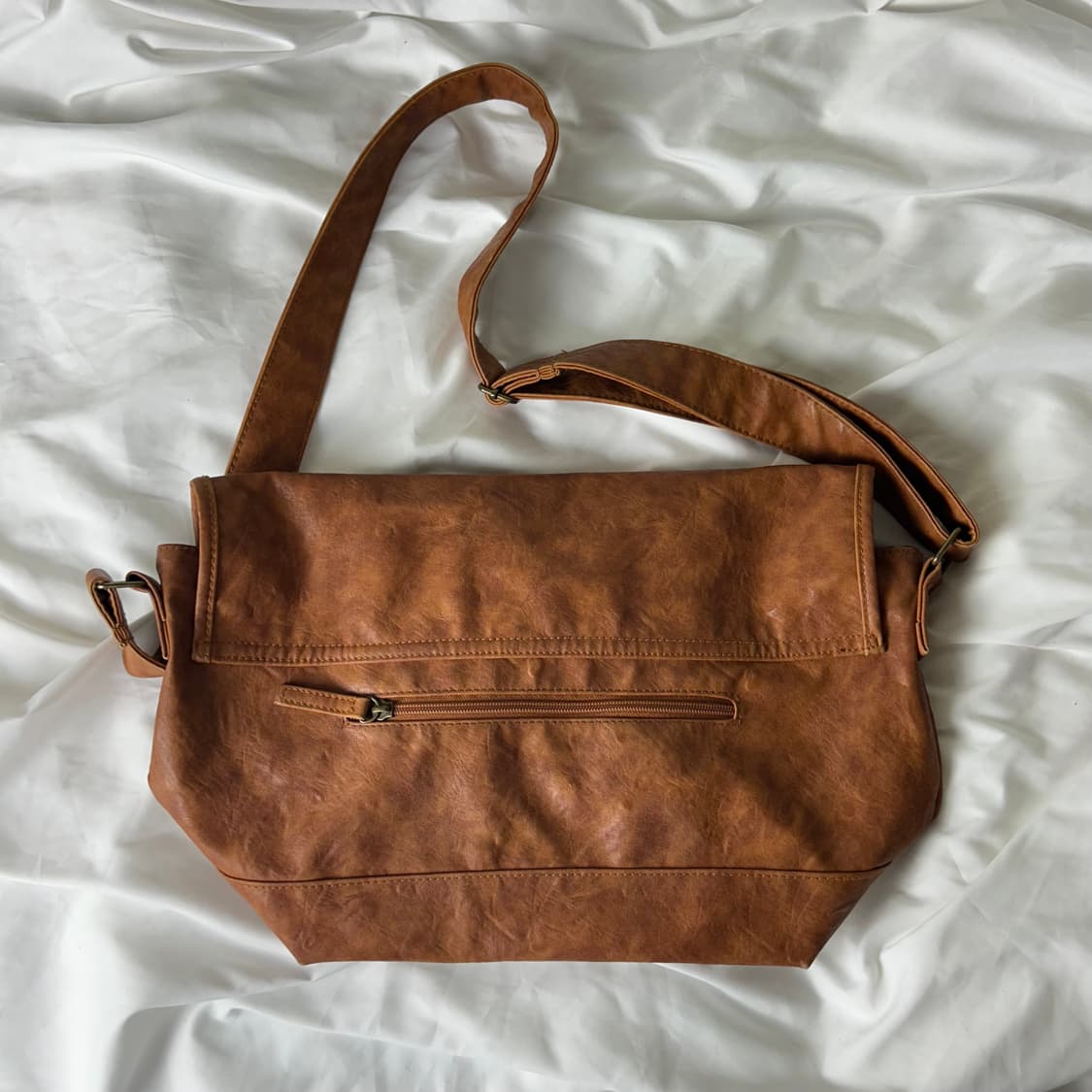 [JPN] 빈티지 브라운 웨스턴 레더 크로스백 상품이미지3