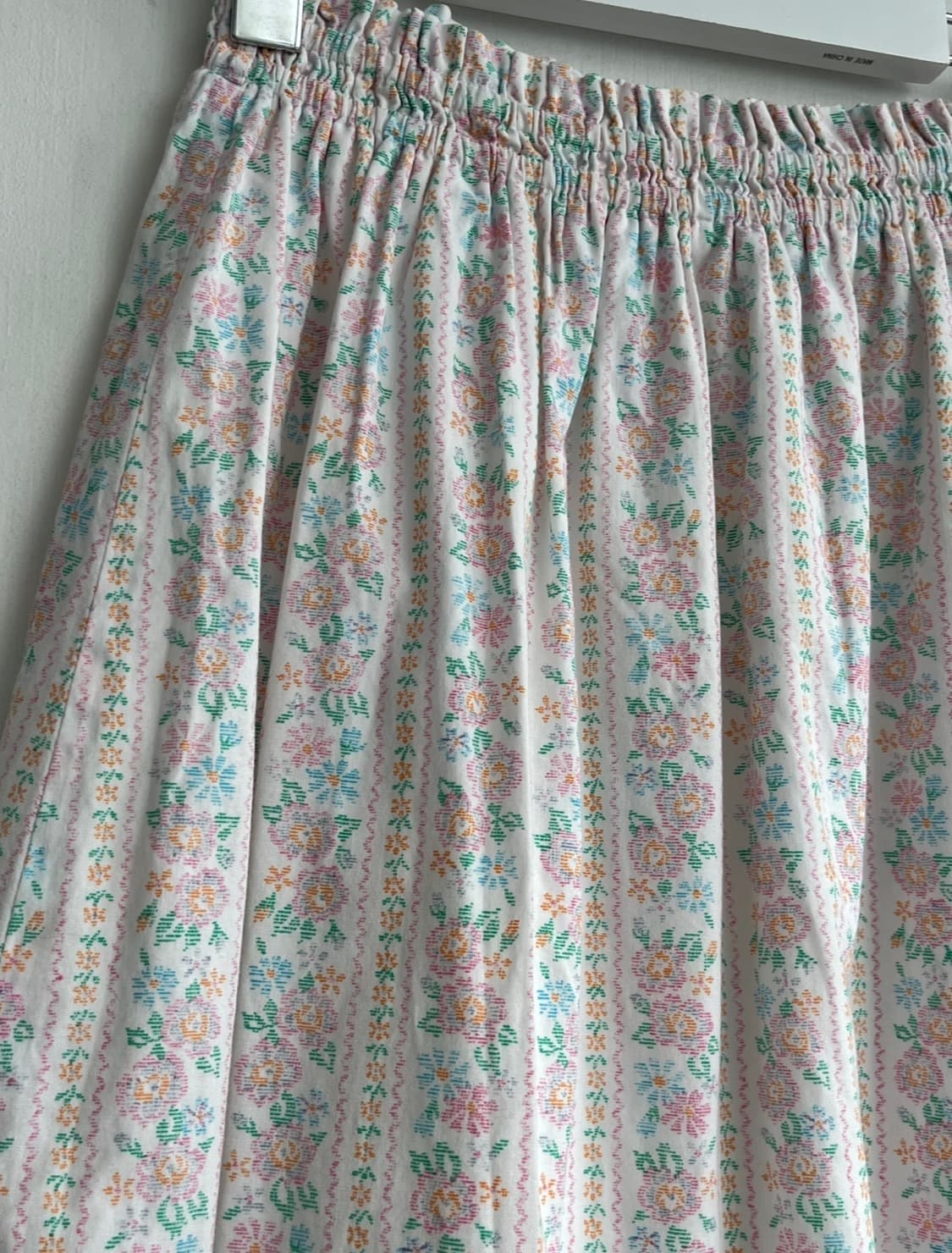 *SALE) 빈티지 파스텔 플라워 밴딩 스커트 상품이미지3