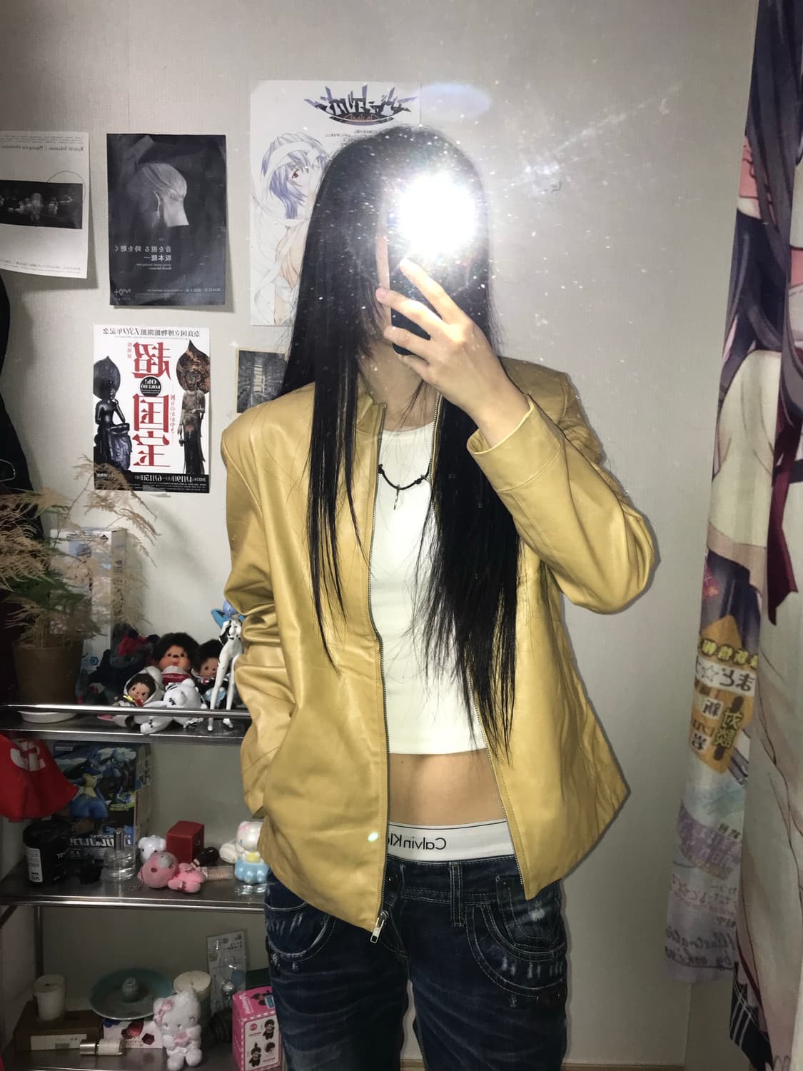 L.s.t 재패니즈 베이지 돈피 레더자켓 상품이미지3