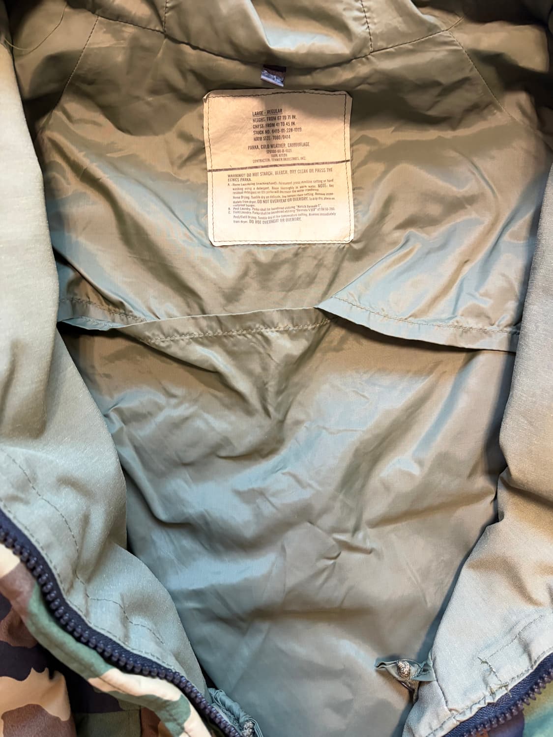 미군 고어텍스 우드랜드 자켓 상품이미지7