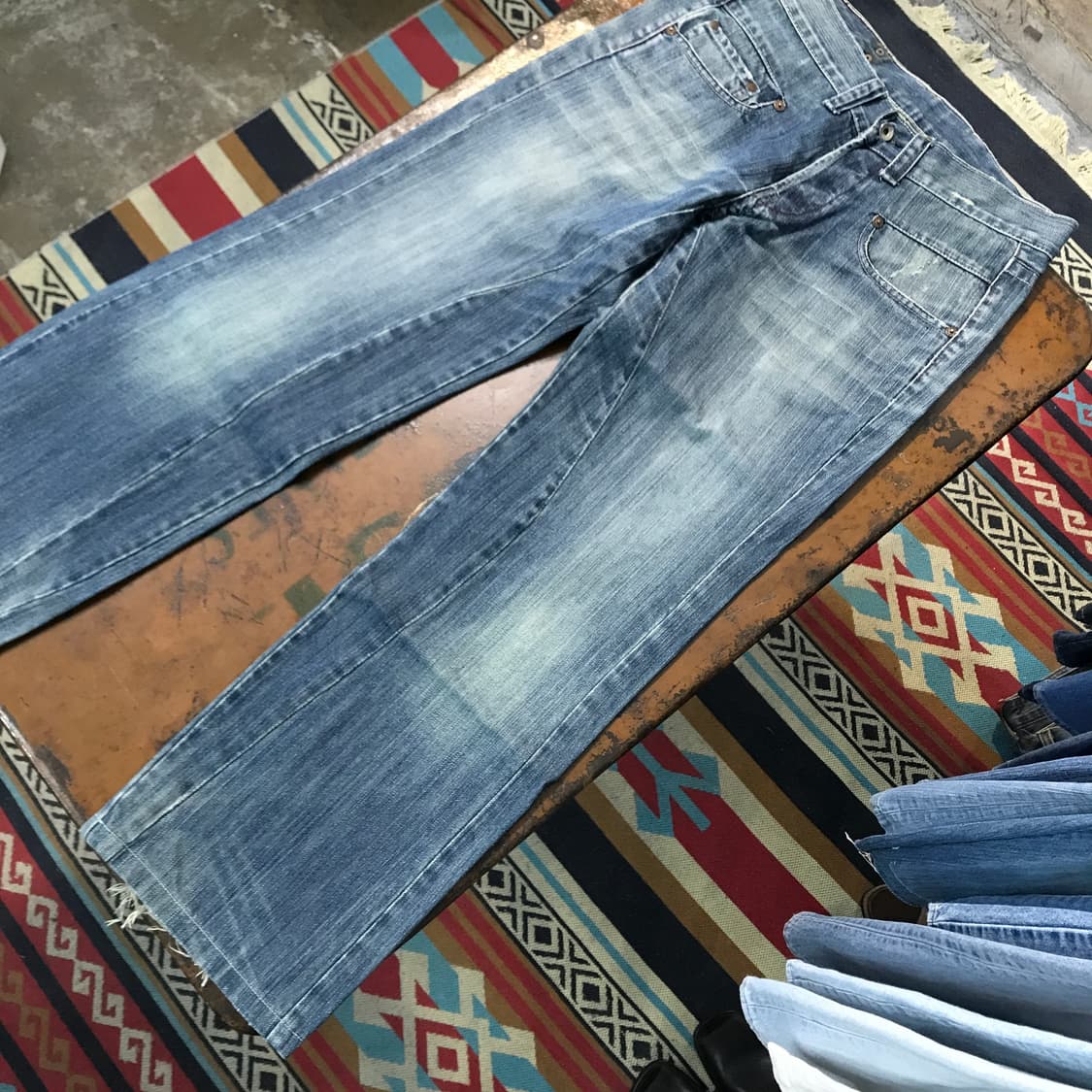 지스타로우 인디고 워시드 데님 팬츠 허리 33 사이즈  상품이미지3