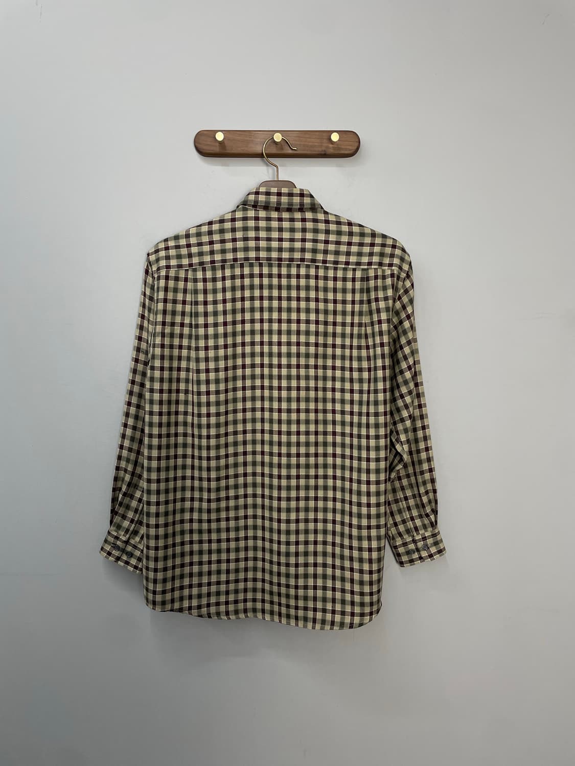 입생로랑 브라운 체크 셔츠 H958 상품이미지3