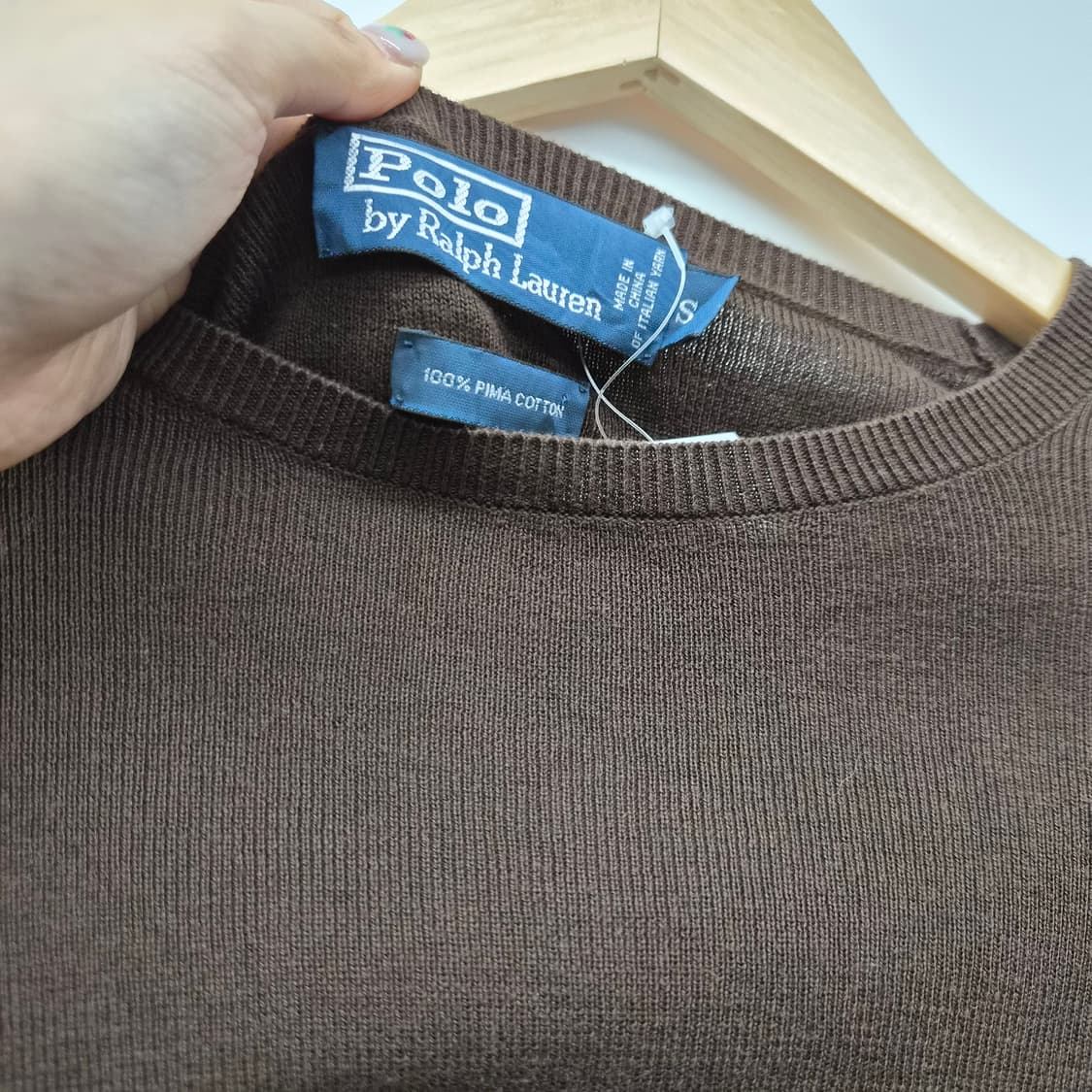 폴로 랄프로렌 브라운 니트 남여공용 S 상품이미지3