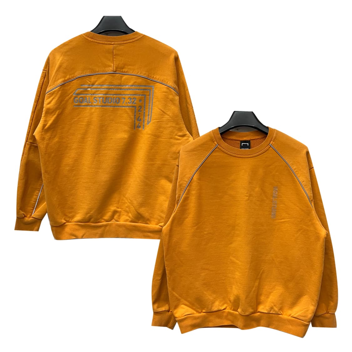 골스튜디오 백로고 스카치라인 스웻 맨투맨 L 상품이미지1