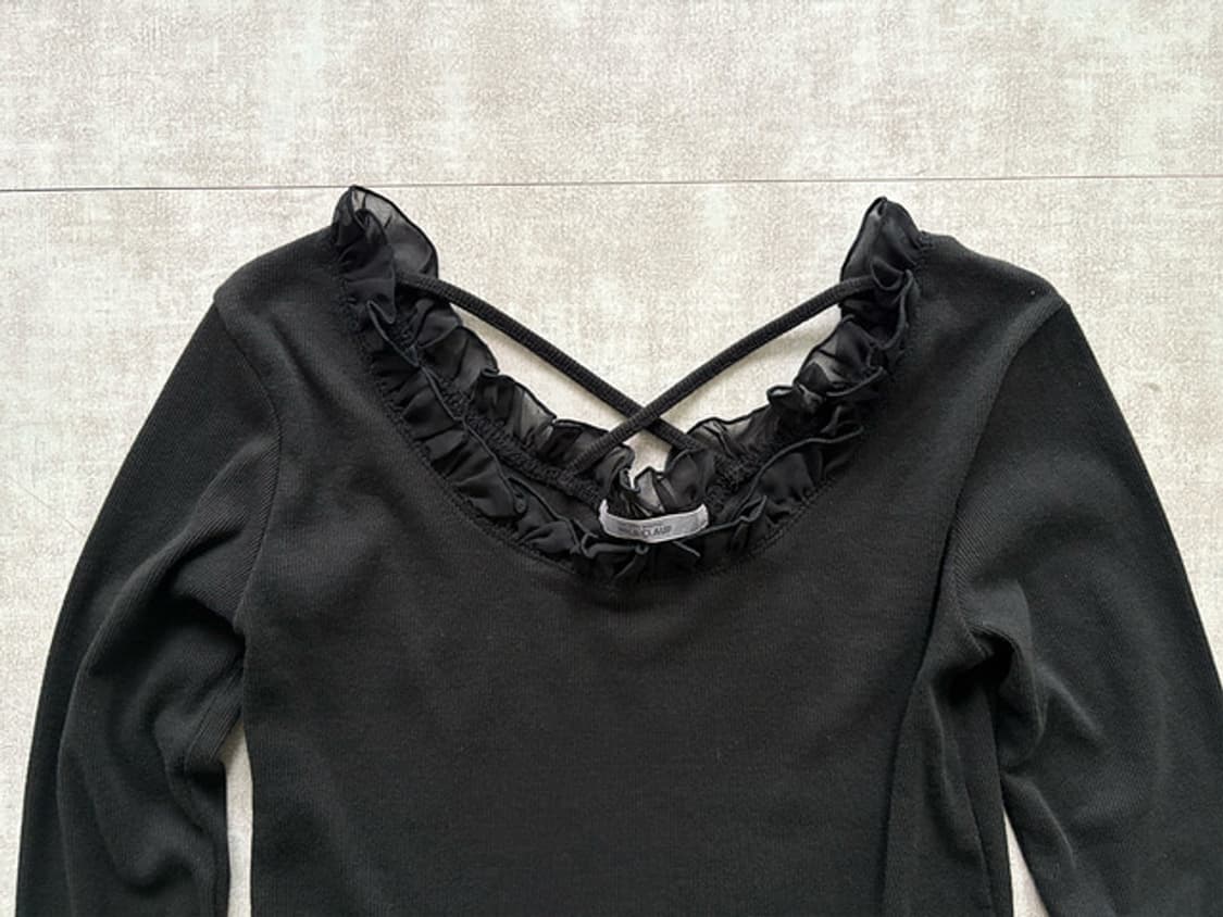 ruffle cross back top 상품이미지6