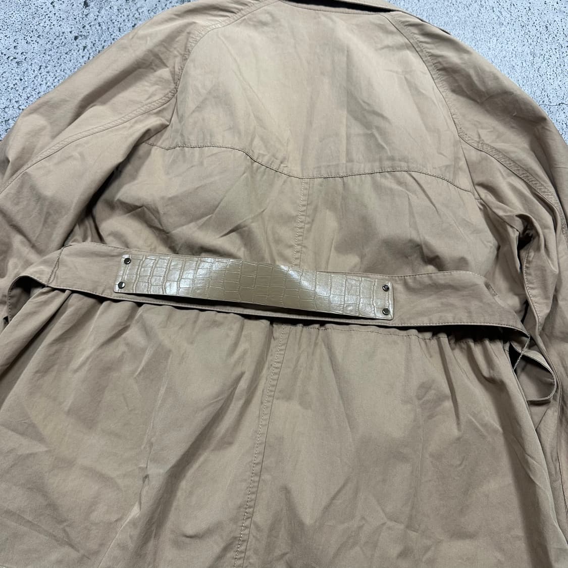 ✨ (바배) 타임 한섬 베이지 벨트 트렌치 코트 자켓 상품이미지6