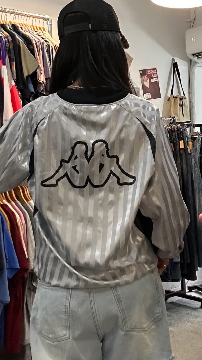 카파 JP 90s 올드스쿨 실버 스트라이프 웜업L 상품이미지3
