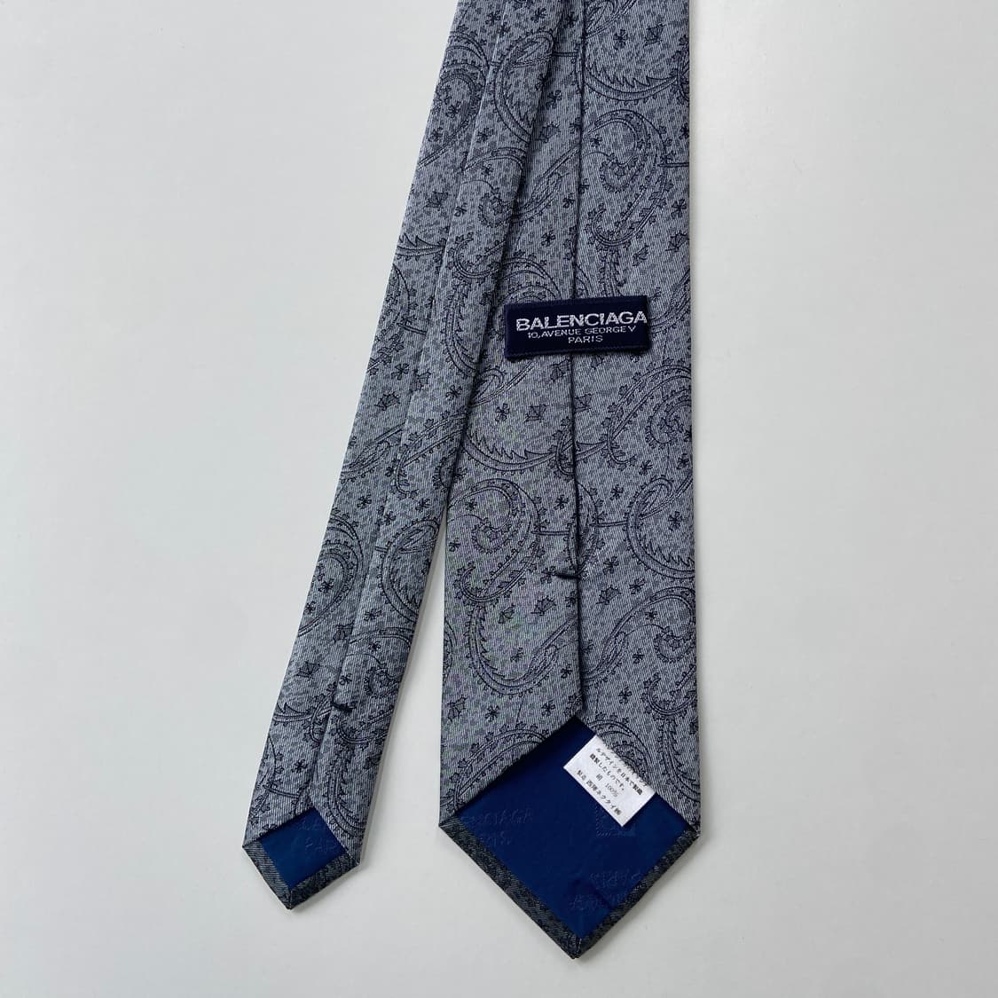 BALENCIAGA 발렌시아가 페이즐리 정품 명품 넥타이8.1cm 상품이미지2