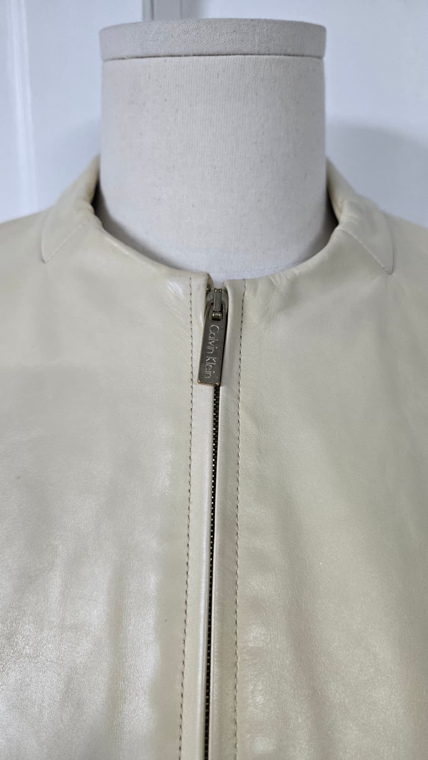 캘빈클라인 옐로우 레더자켓 상품이미지3