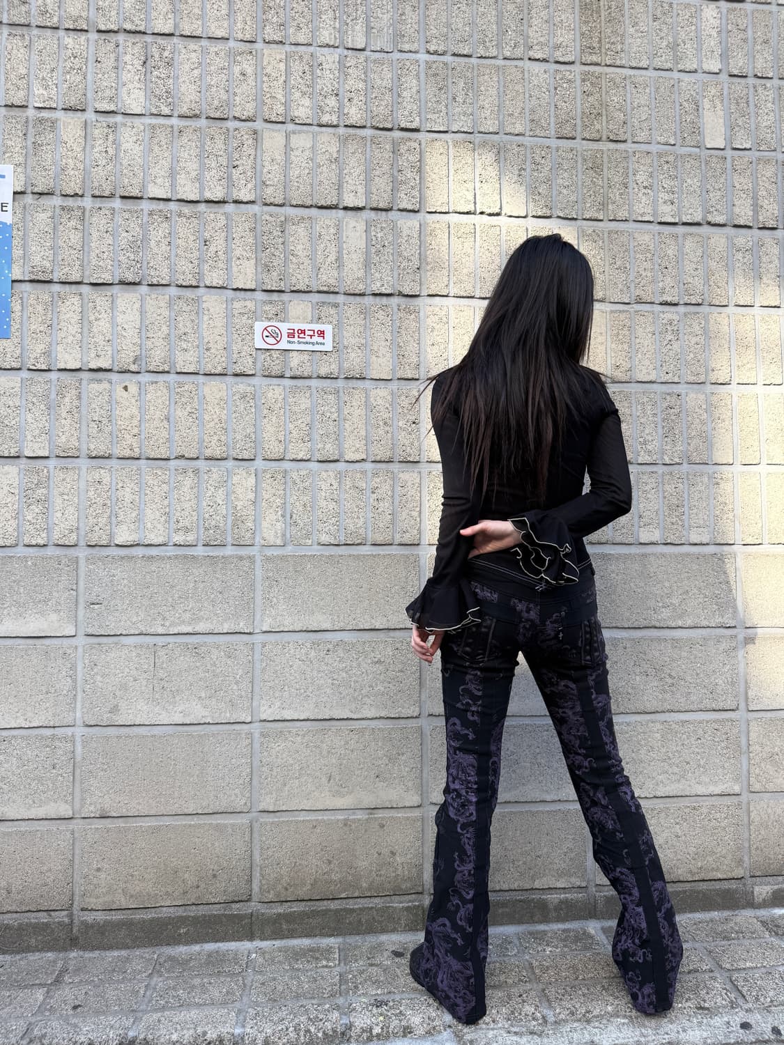 오즈온 고딕 오리엔탈 패턴 부츠컷 팬츠 상품이미지7