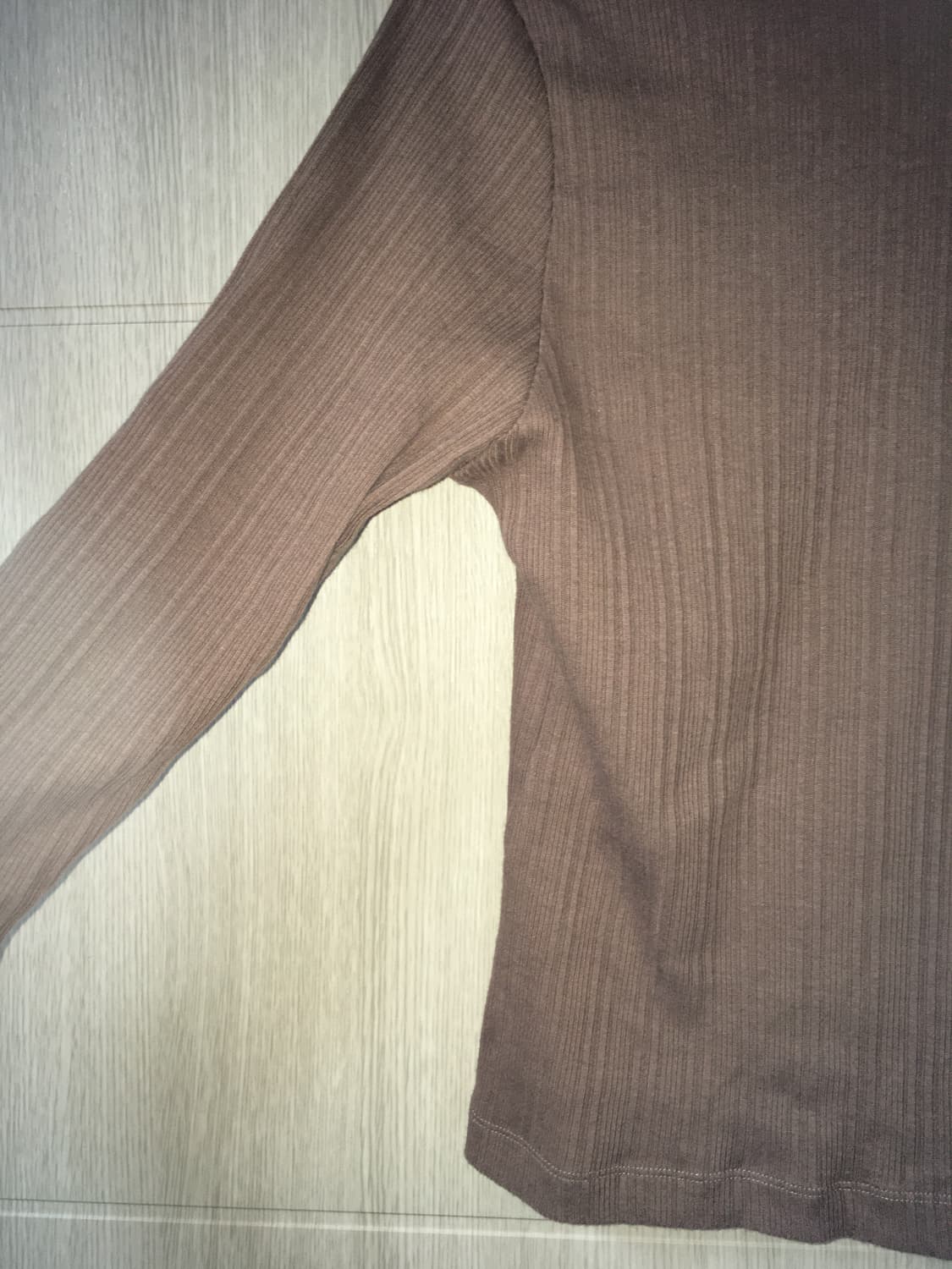 Caramel ribbed T-shirt 상품이미지6