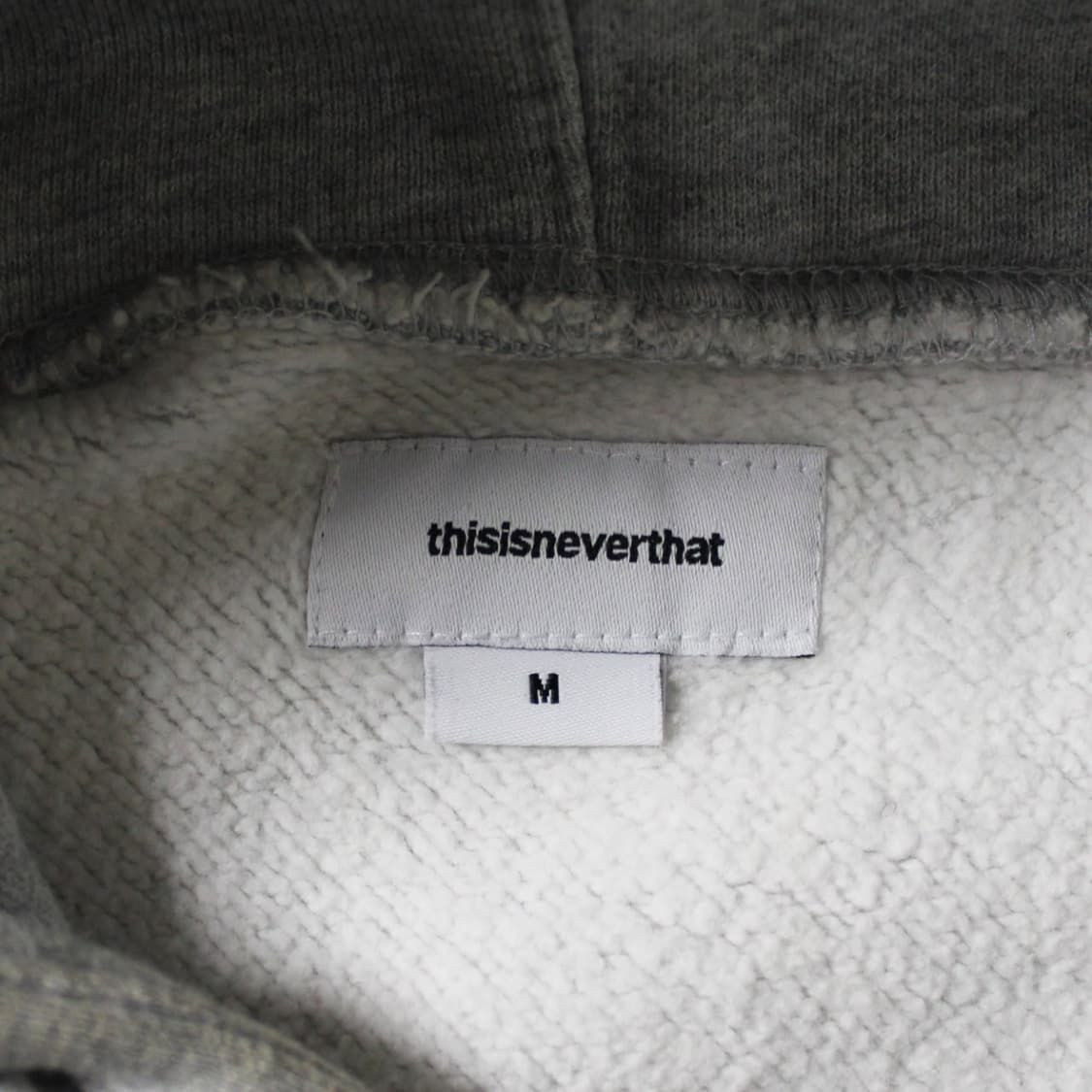 Thisisneverthat 디스이즈네버뎃 기모 그레이 후드티 상품이미지5