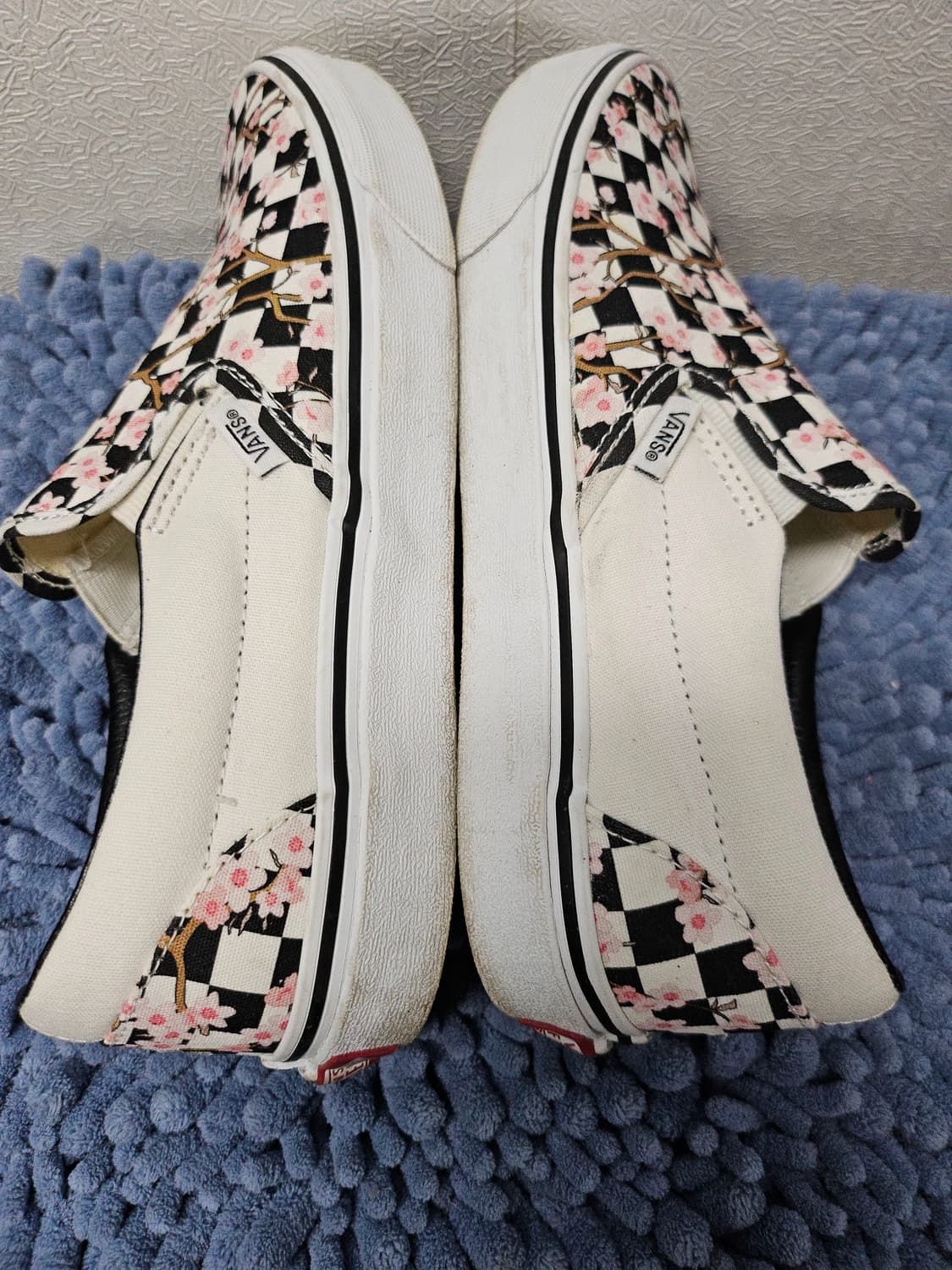 Vans 반스 체커보드 벚꽃 슬립온 스니커즈  265 상품이미지6