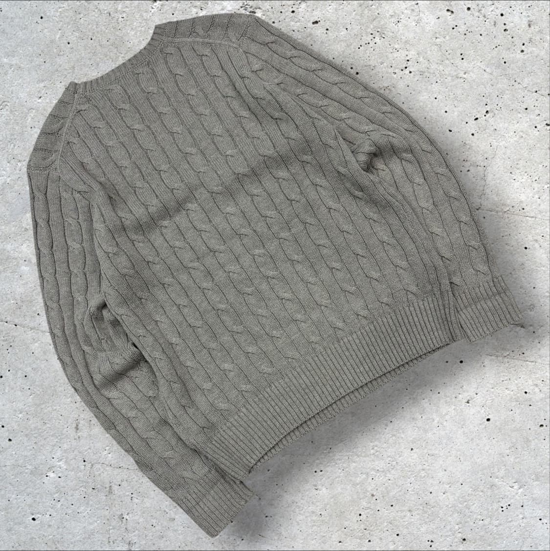 [S] 폴로 랄프로렌 케이블 니트 스웨터 그레이 B337 상품이미지2