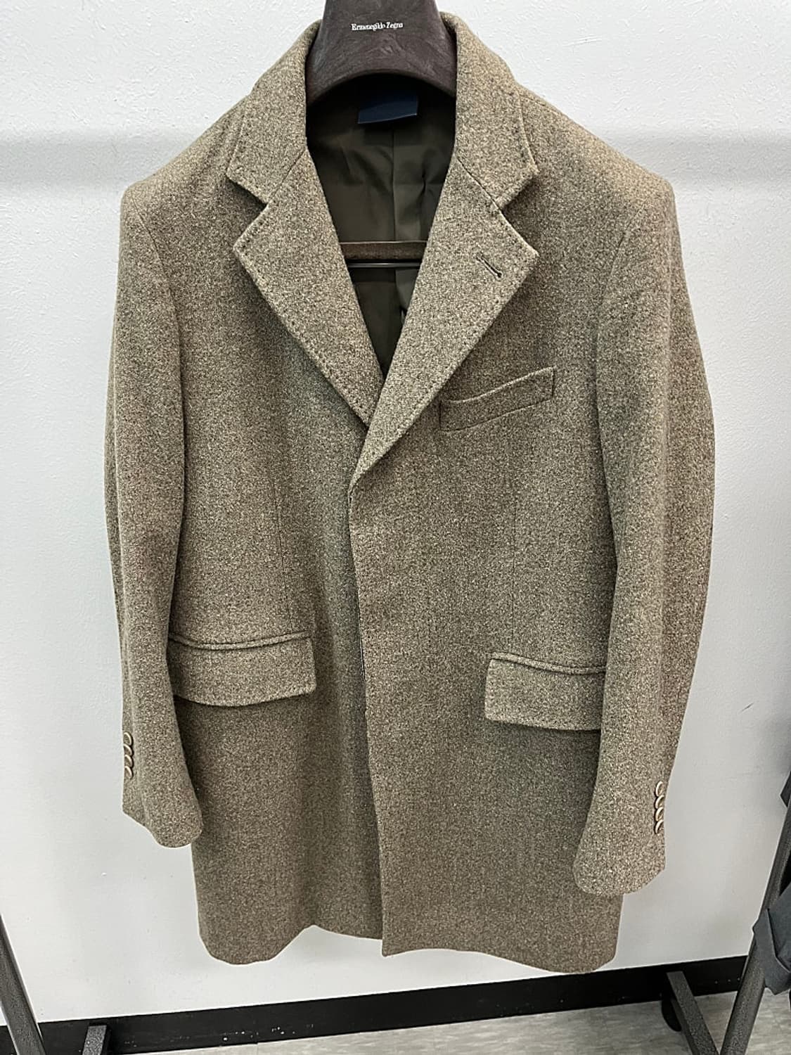 100) 아스페시 카키베이지 울코트  상품이미지2